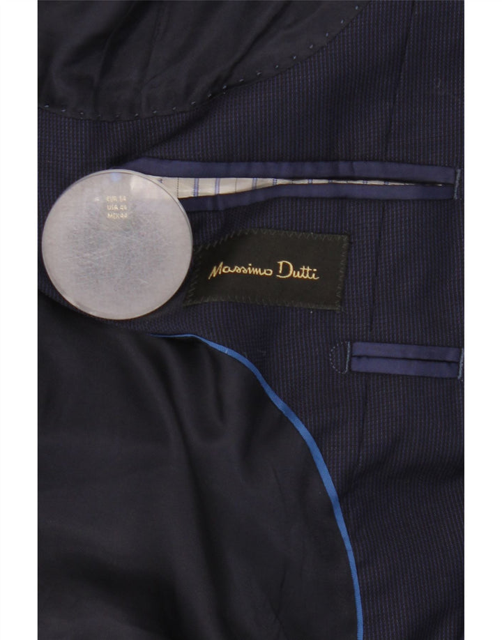 Massimo Dutti muška jakna s 2 gumba EU 54 XL tamnoplava vuna