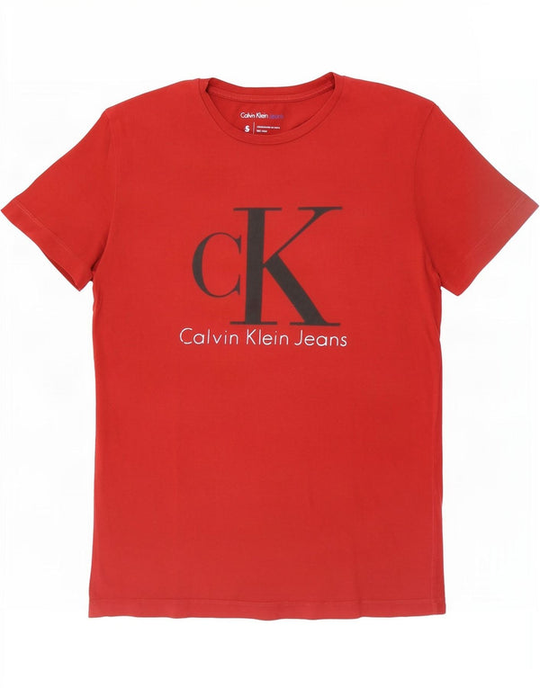 Calvin Klein Jeans Muška majica kratkih rukava s grafičkim motivima, mala crvena