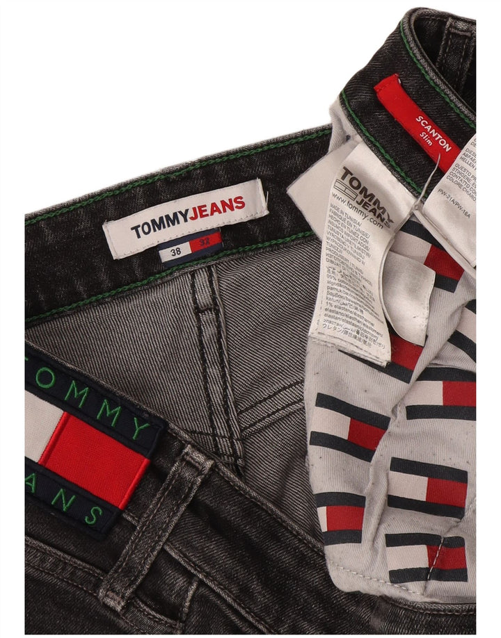Tommy Hilfiger Muške uske traperice W38 L32 Sivi pamuk