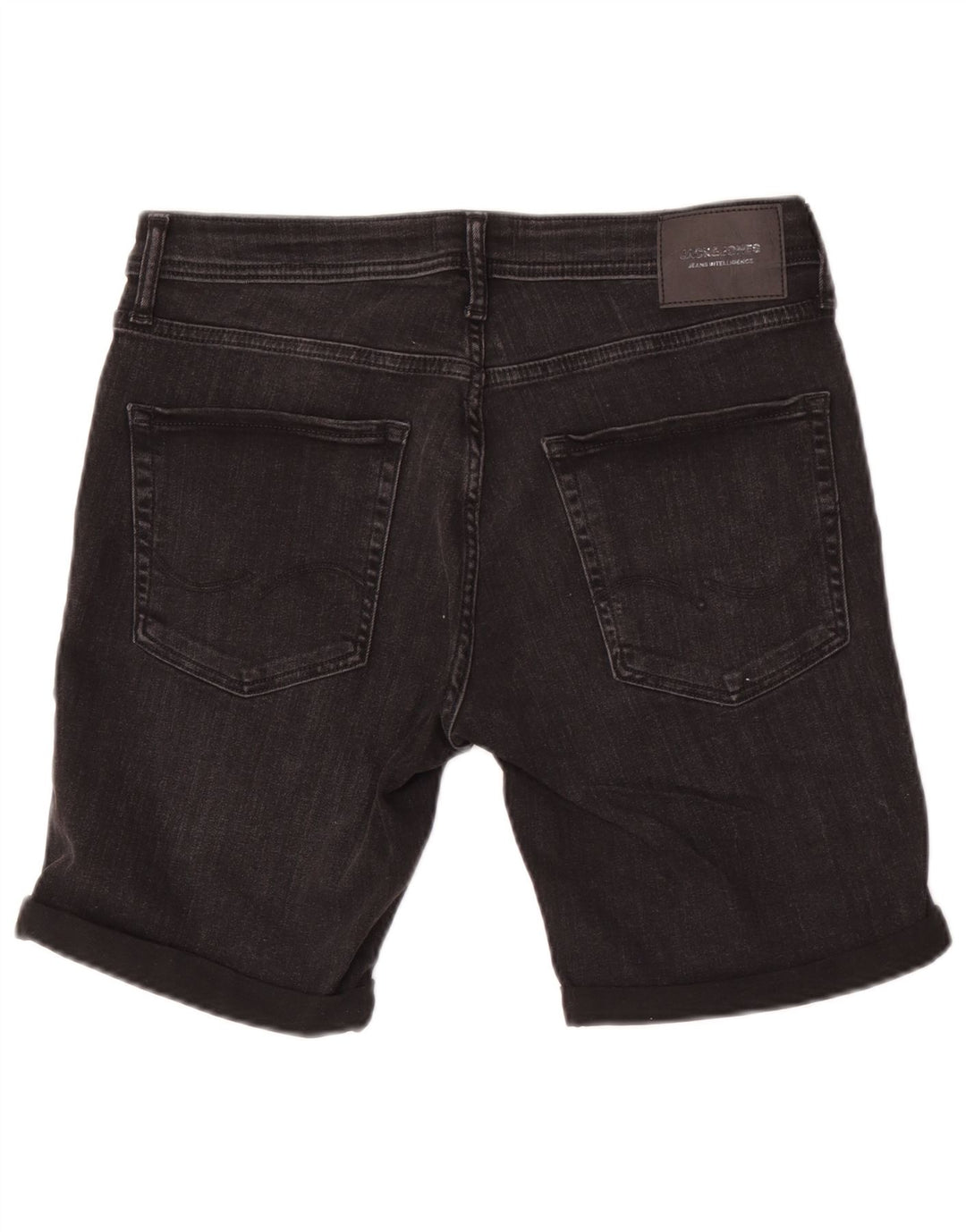 Jack & Jones muške traper kratke hlače srednje veličine W32 crni pamuk