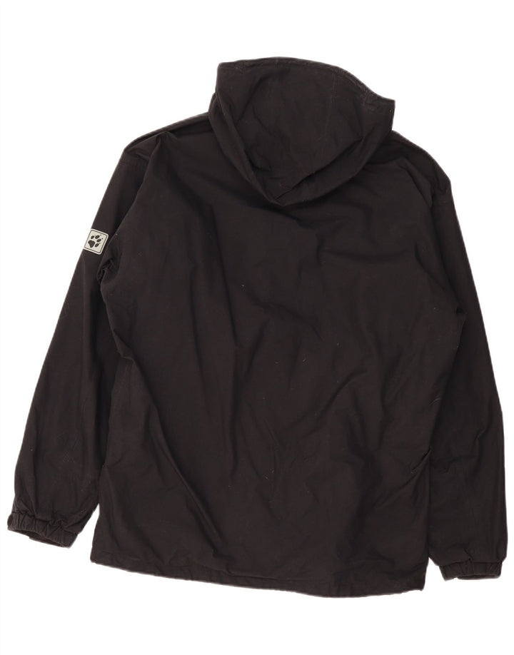 Jack Wolfskin muška kišna jakna s kapuljačom UK 36/38 srednji crni poliamid