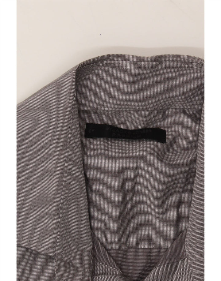 JACK & JONES Mens Shirt Medium Grey Cotton Vintage Jack & Jones and Second-Hand Jack & Jones from Messina Hembry 