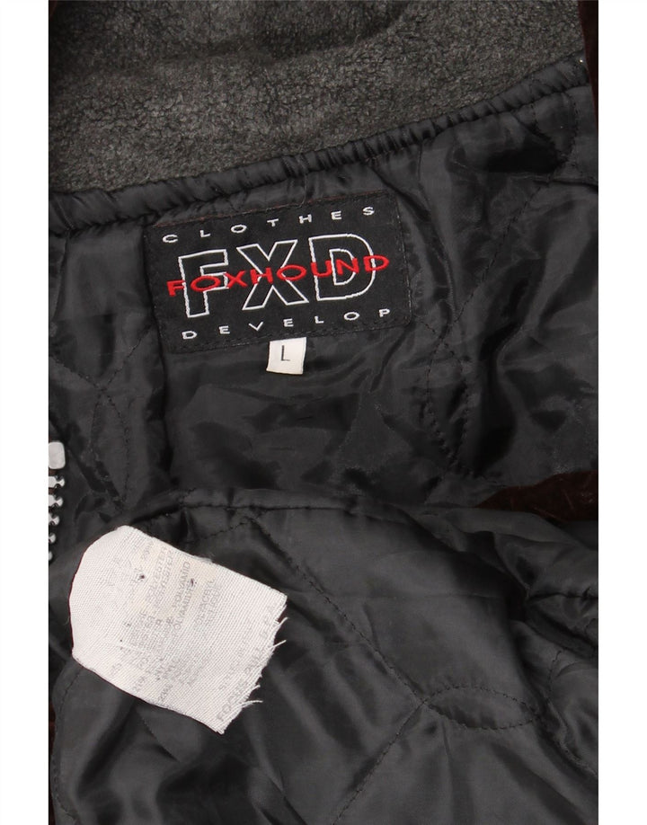 Foxhound muška bomber jakna s kapuljačom UK 40 veliki smeđi poliester u boji