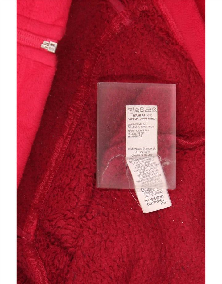 Marks & Spencer ženska jakna od flisa UK 20 2XL crveni poliester
