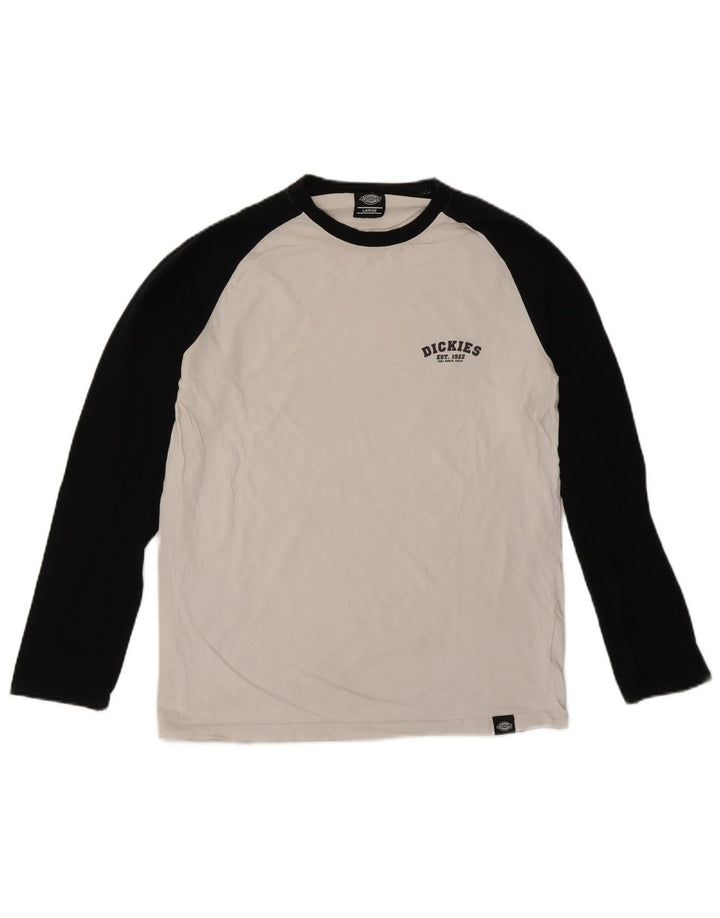 Dickies muška majica dugih rukava, veliki bijeli pamuk u boji