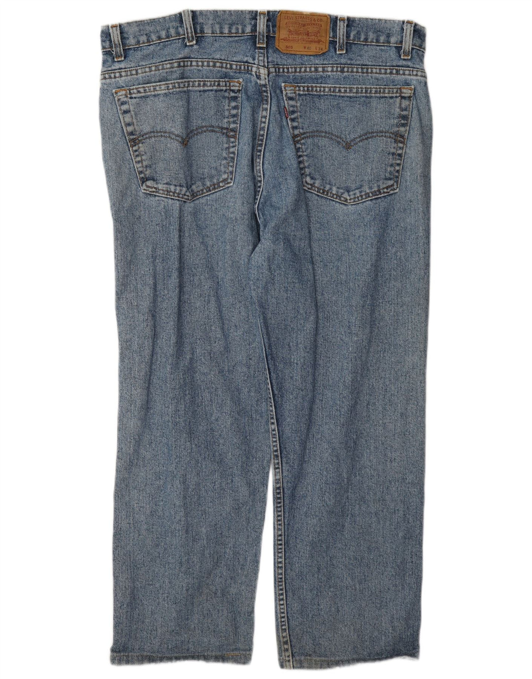 Levi's muške 505 ravne traperice W40 L26 plavi pamuk