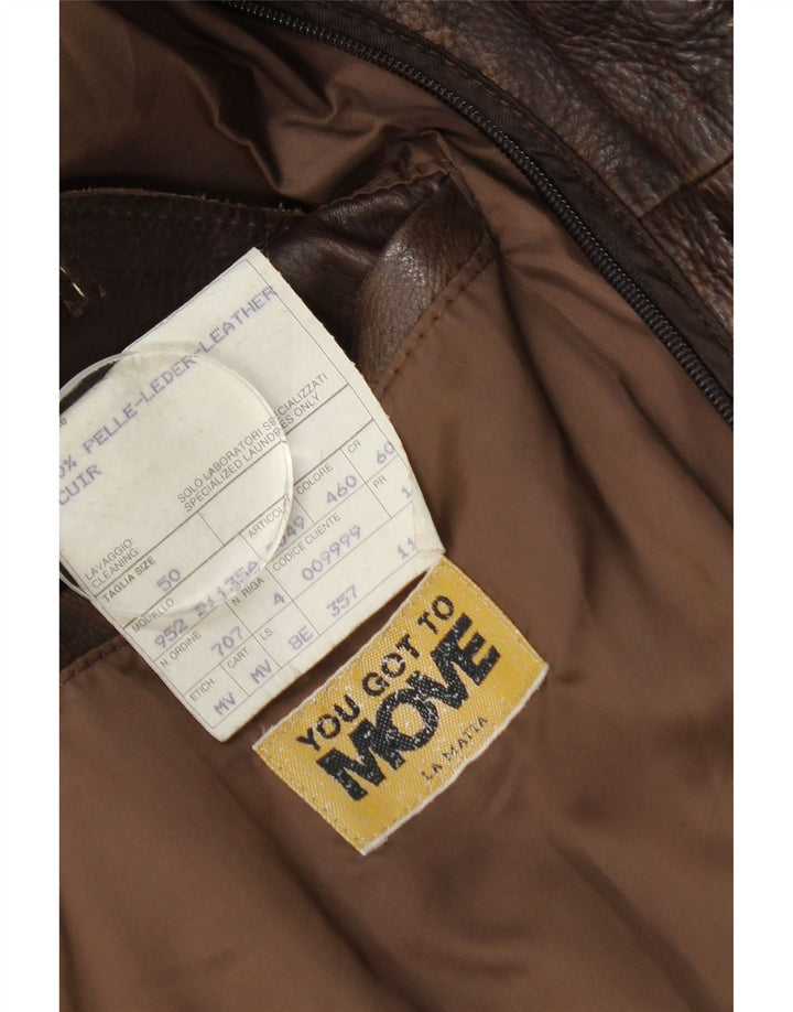 La Matta muška bomber kožna jakna IT 50 Large Brown Leather