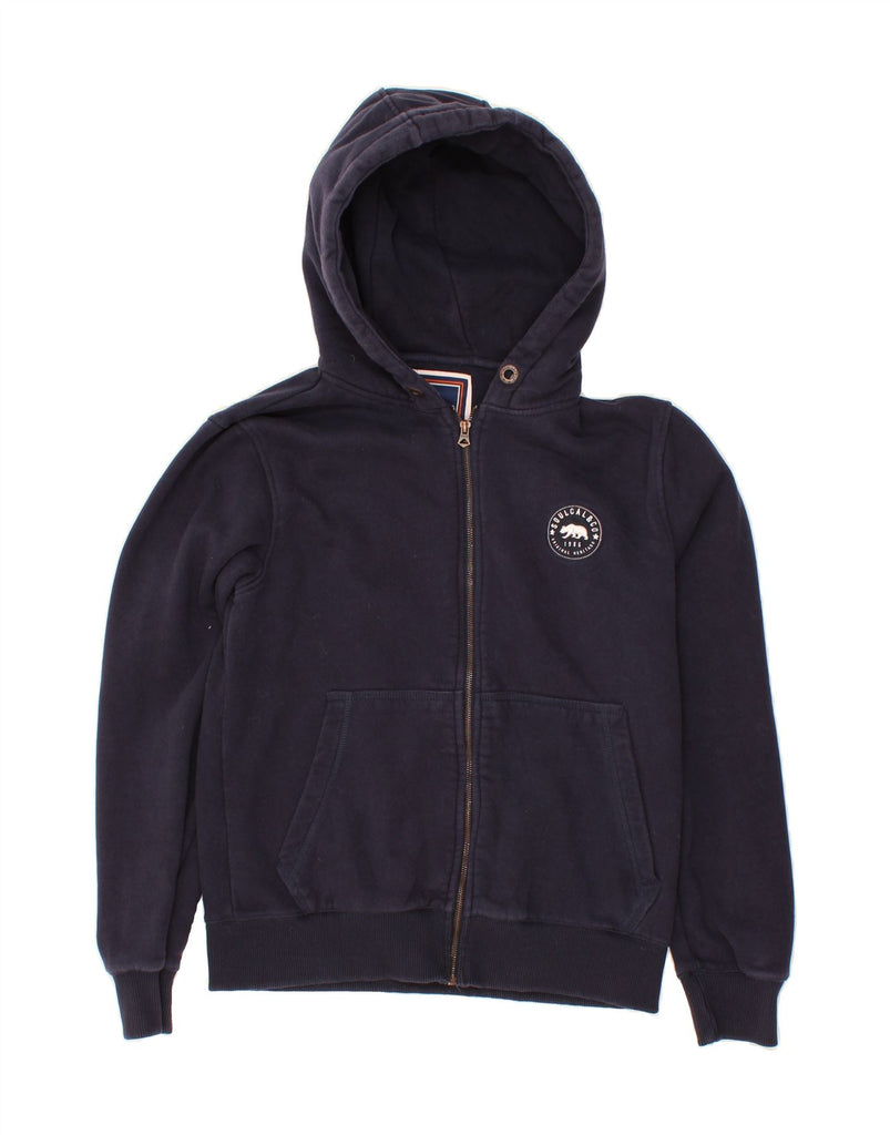 SOUL CAL Womens Zip Hoodie Sweater UK 16 Large Navy Blue Cotton Vintage Soul Cal and Second-Hand Soul Cal from Messina Hembry 