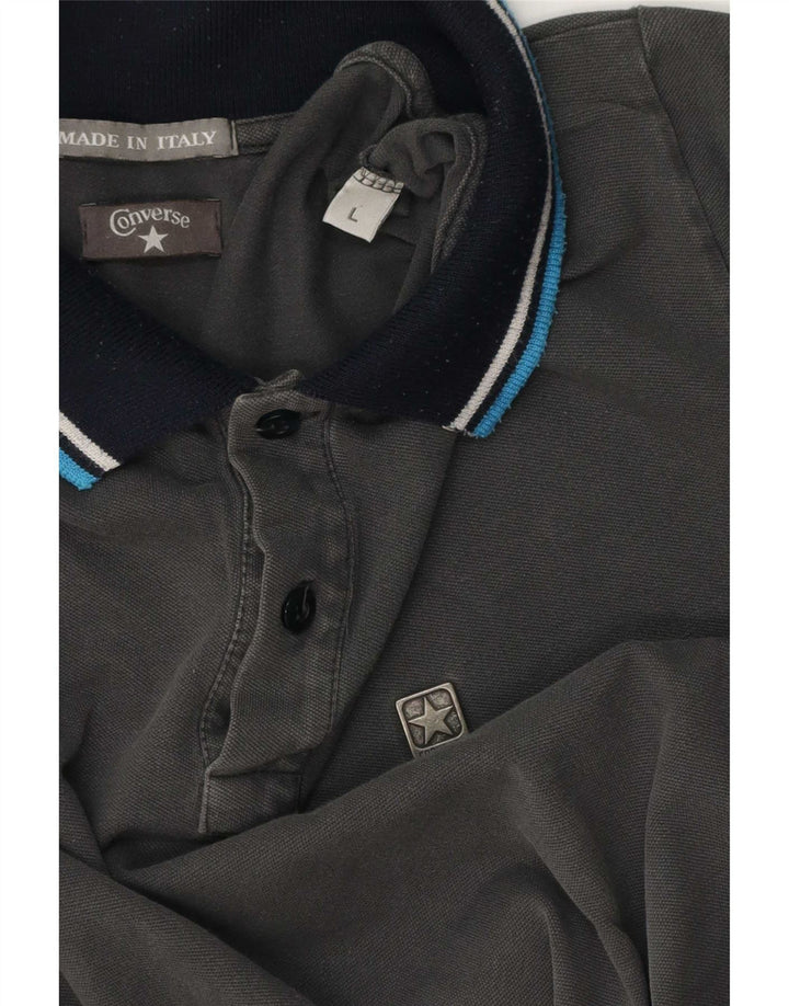 Converse muška polo majica Large Grey Classic