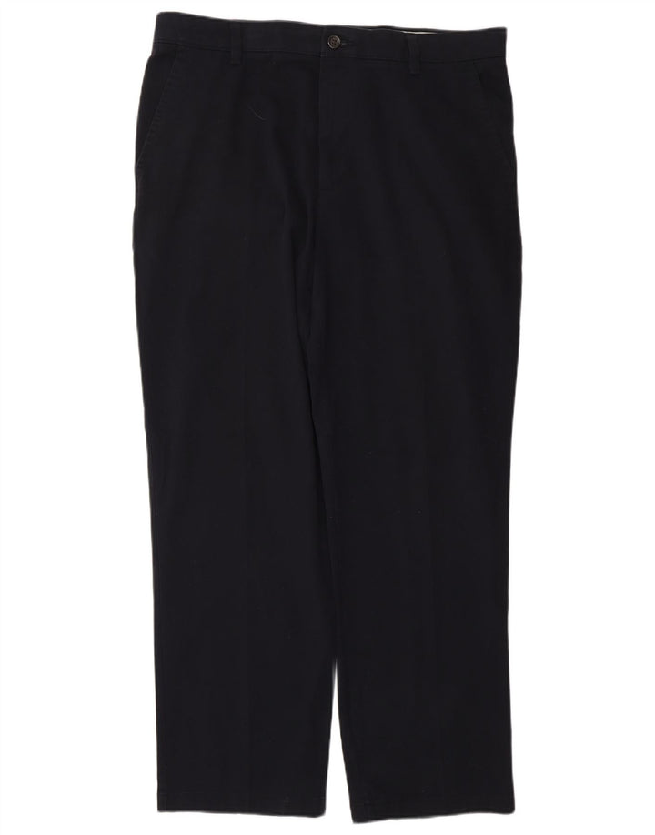 DOCKERS Muške chino hlače klasičnog kroja W34 L30 Mornarsko plave pamučne klasične