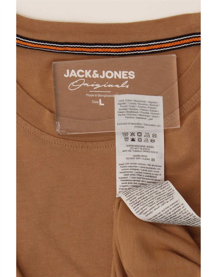 Jack & Jones muška majica kratkih rukava Veliki smeđi pamuk