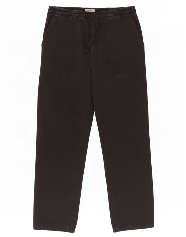 Marks & Spencer muške joggers chino hlače W33 L29 crni pamuk