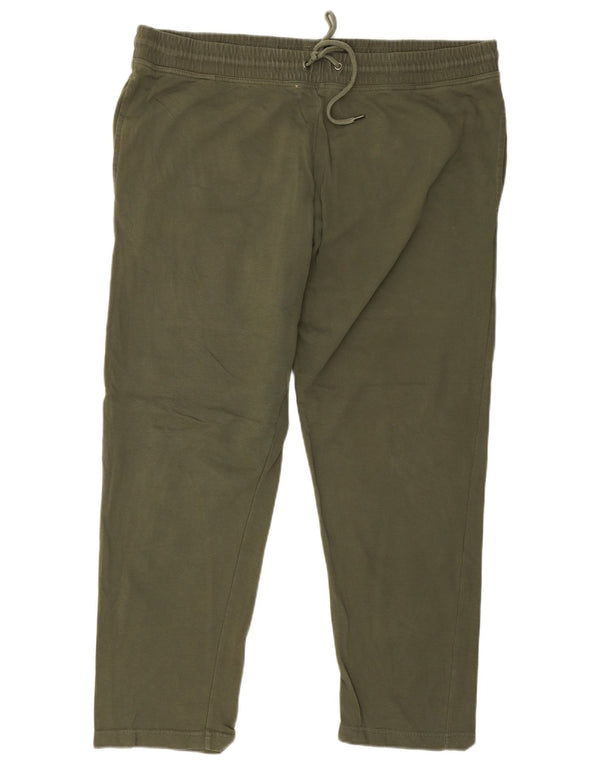 Marks & Spencer muške ravne chino hlače 2XL W42 L29 kaki pamuk