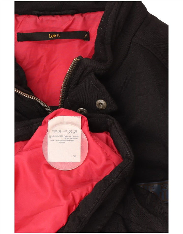 Lee muška podstavljena jakna UK 42 XL crni poliester