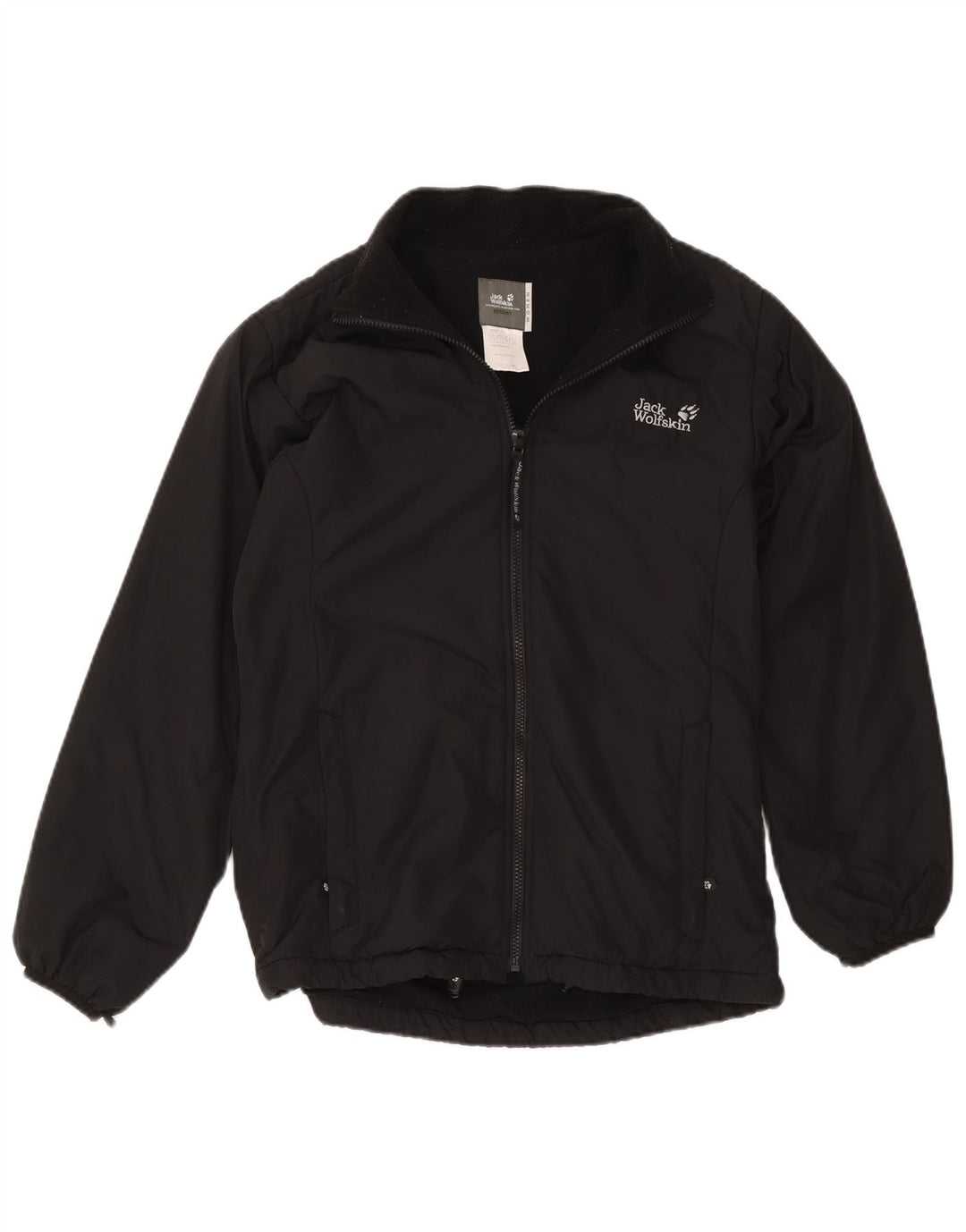 Jack Wolfskin ženska jakna s podstavom od vjetra UK 12 Srednji crni poliester