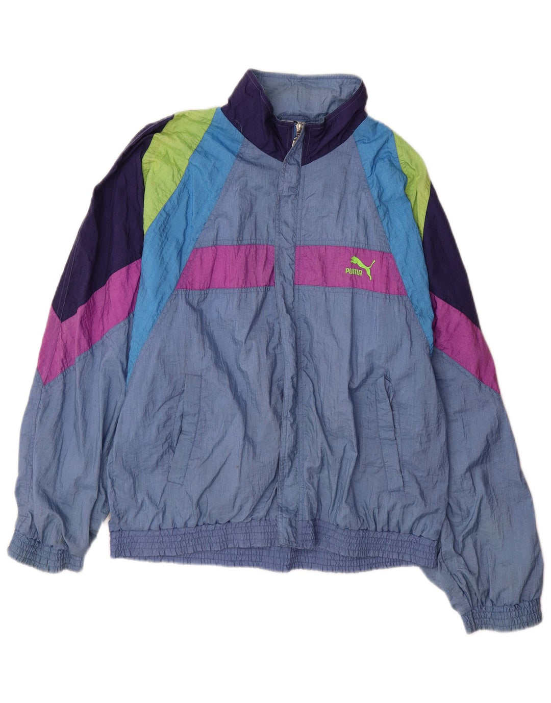 PUMA muška trenirka, gornja jakna od poliamida srednje plave boje