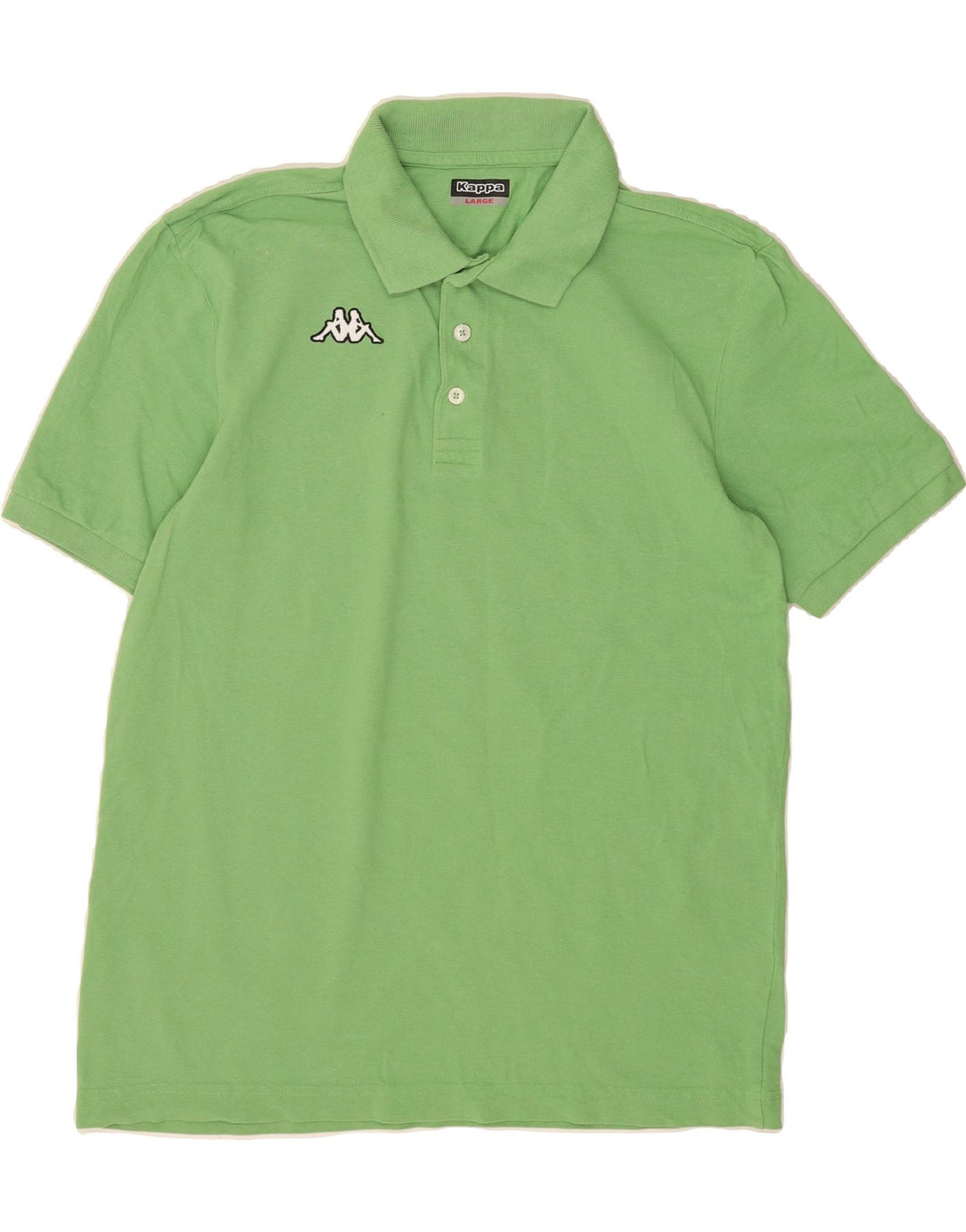 KAPPA Mens Polo Shirt Large Green Cotton Vintage Kappa and Second-Hand Kappa from Messina Hembry 