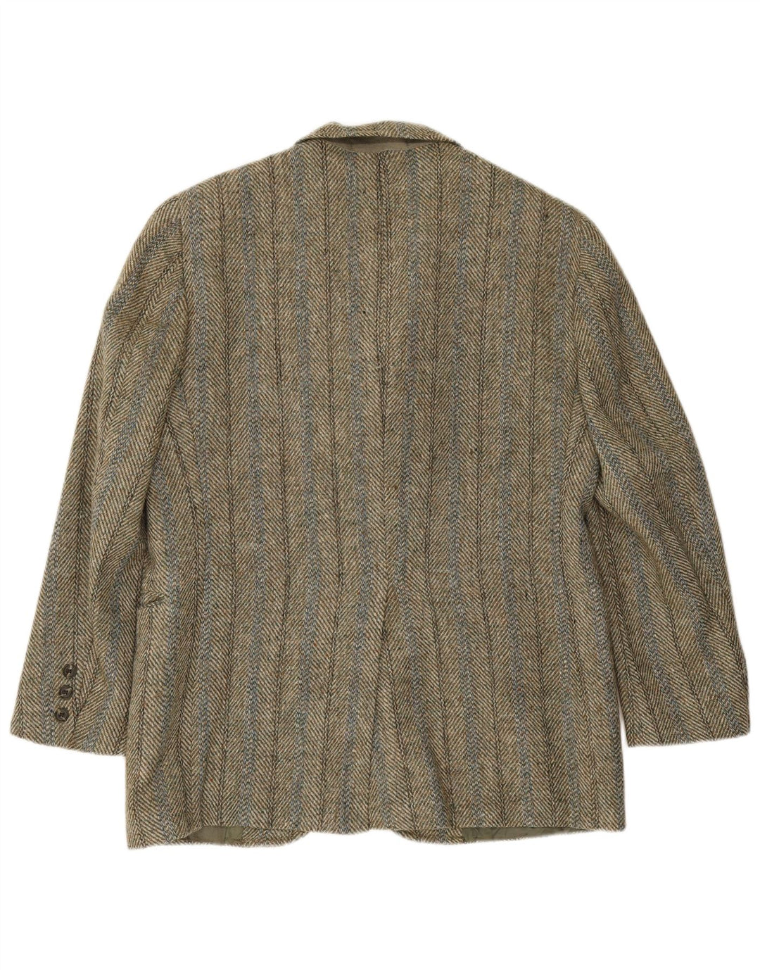 Harris Tweed Muški sako sa 3 gumba UK 38 Srednji kaki riblja kost