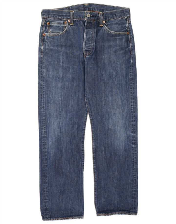 Levi's muške ravne traperice W32 L30 plavi pamuk