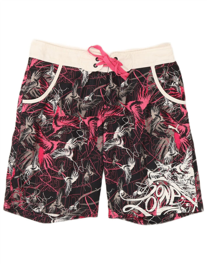 PUMA Ženske kratke kupaće hlače s apstraktnim uzorkom UK 8 Male višebojne