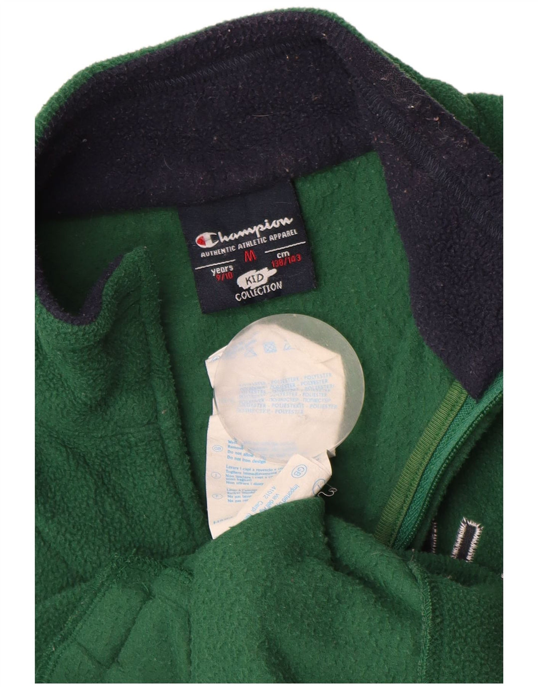 CHAMPION Jakna od flisa s grafičkim motivima za dječake 9-10 godina srednje zelene boje od poliestera
