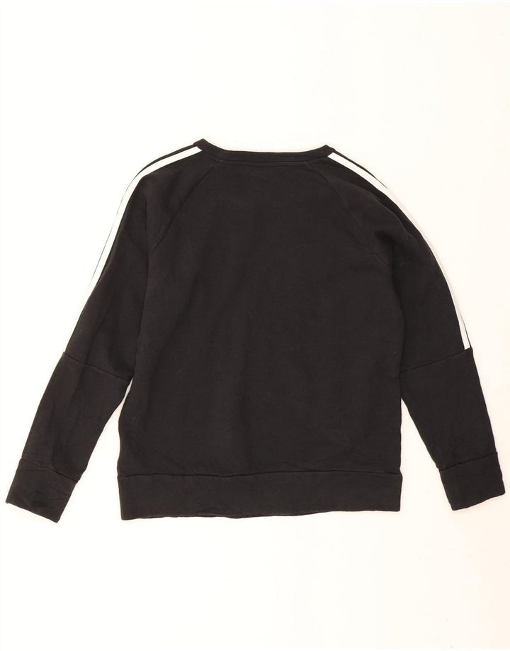 Adidas Ženska majica s kratkim rukavima UK 12/14 Srednje crni pamuk