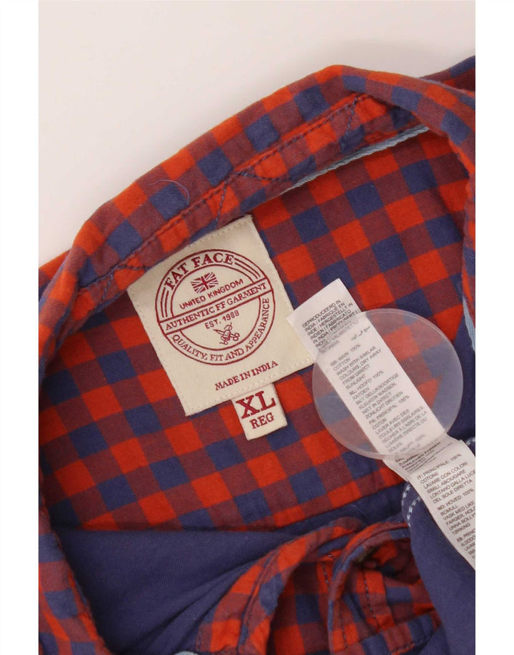 Fat Face muška košulja XL crveni gingham pamuk