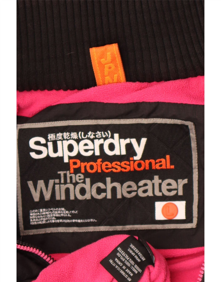 Superdry ženska jakna s grafičkom vjetrovkom UK 16 velika crna