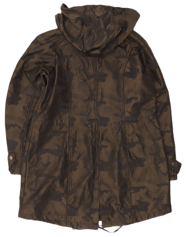 Michael Kors ženska parka jakna s kapuljačom UK 18 XL kaki kamuflažni poliester
