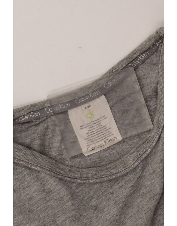 Calvin Klein muška majica kratkih rukava srednje sivi flekasti pamuk