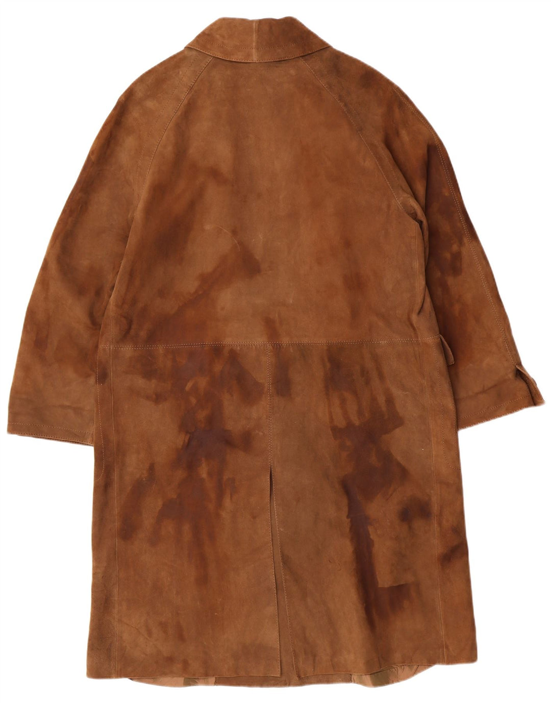 STRONG & FISHER LTD Ženski vintage kaput od brušene kože UK 18 XL smeđi klasični