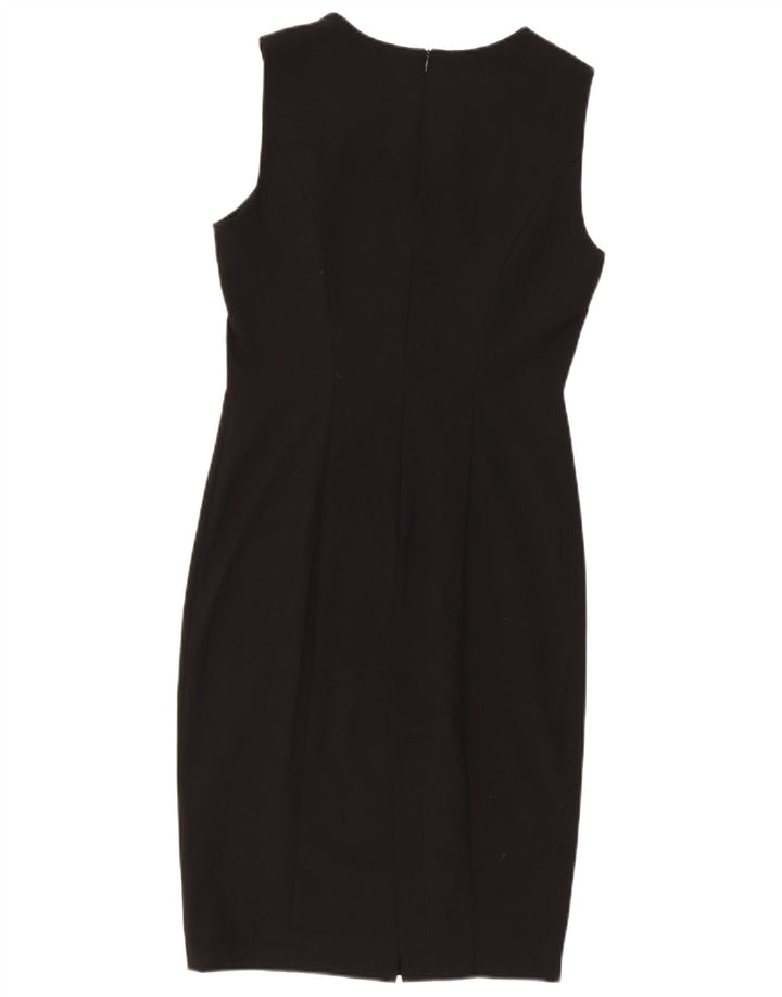 ZARA Womens Sleeveless Bodycon Dress UK 12 Medium Black Polyester