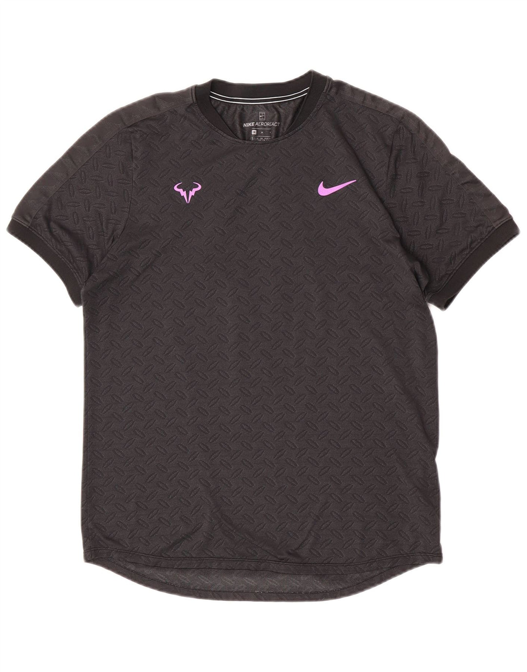 Nike muška majica kratkih rukava srednje siva geometrijska