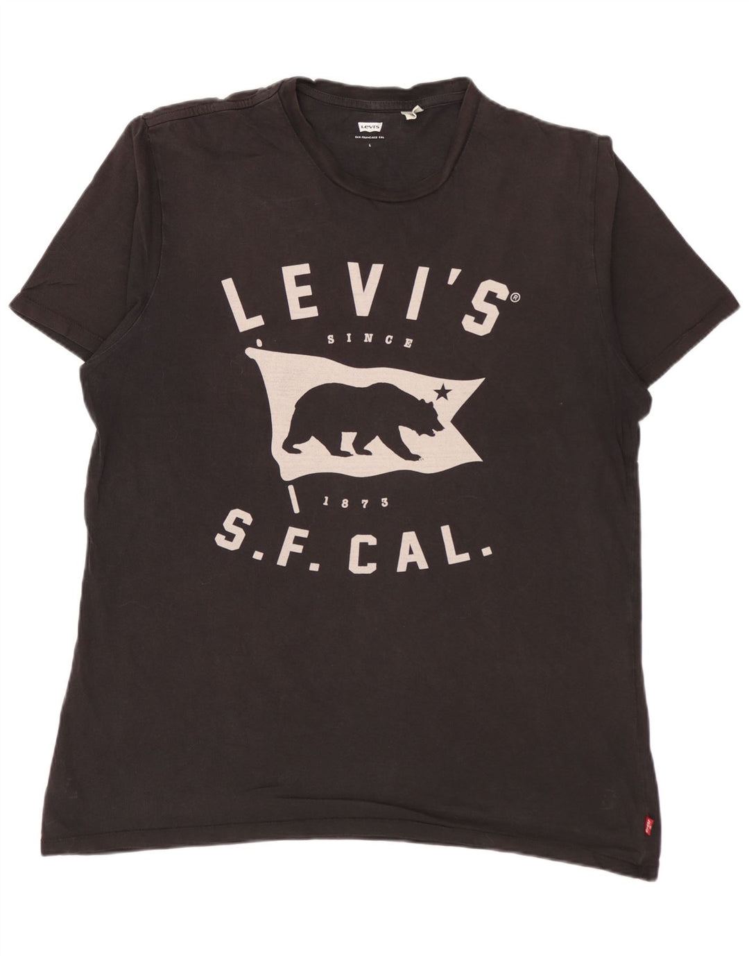 LEVI'S muška majica s grafičkim motivima, veliki crni pamuk