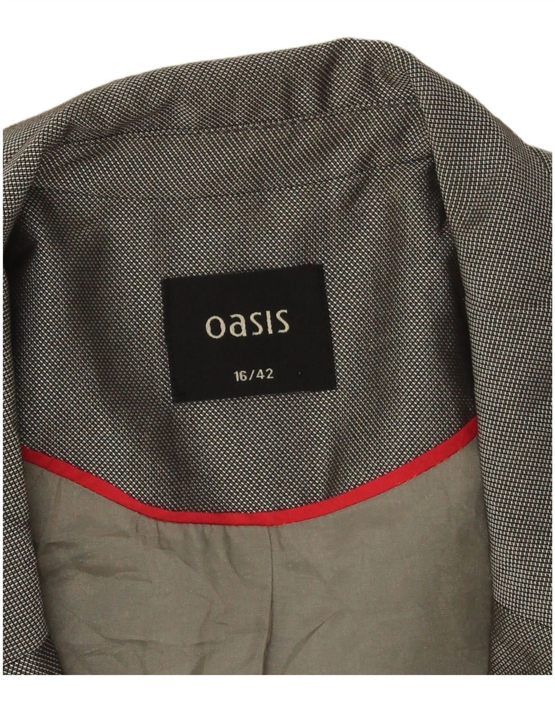 Ženska jakna Oasis 3/4 rukava s 1 gumbom UK 16 veliki sivi poliester