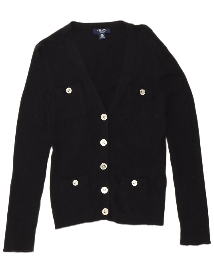 Chaps ženski džemper Petite UK 14 Srednji crni pamuk