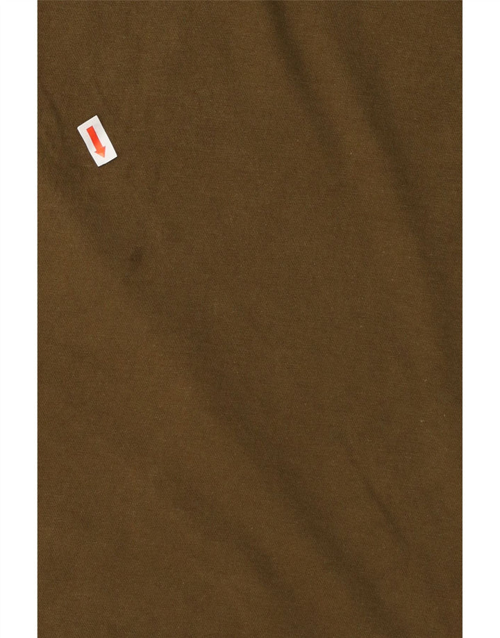 DKNY Mens T-Shirt Top Medium Khaki Cotton