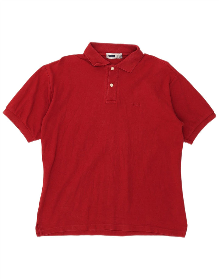 FILA muška polo majica IT 48 mala crvena pamuk