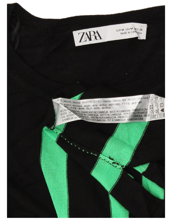 Zara ženski džemper s lađastim izrezom UK 14 srednje crna