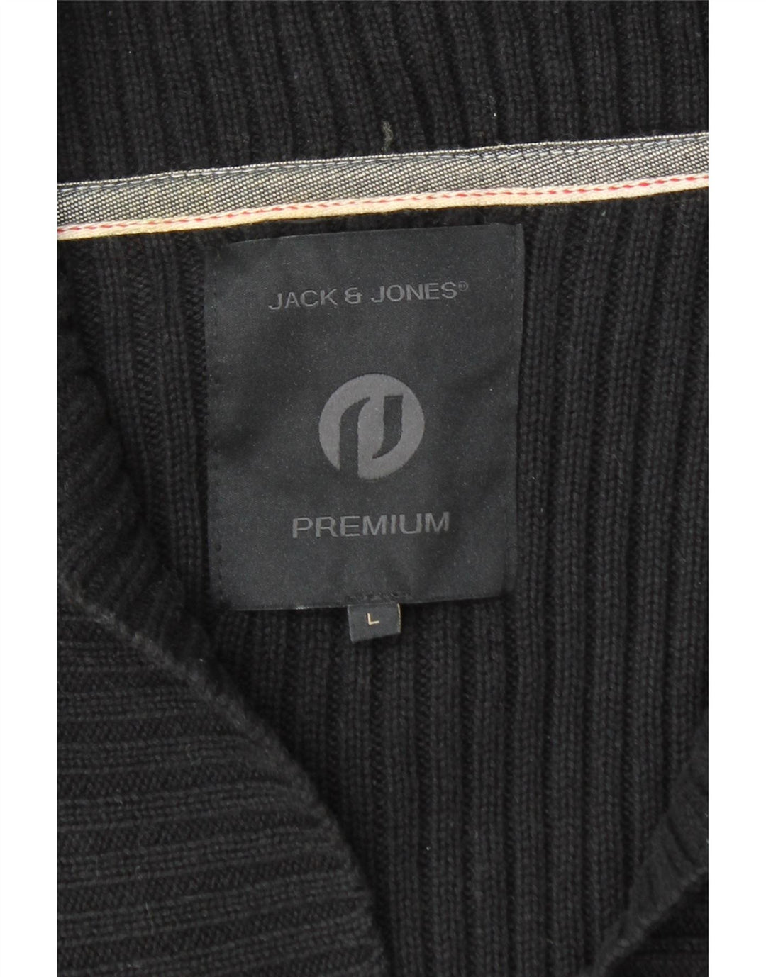 Jack & Jones muški kardigan pulover Veliki crni pamuk