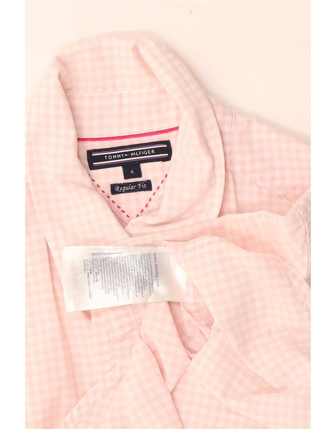 Tommy Hilfiger Ženska košulja kratkih rukava US 4 Small Pink Gingham