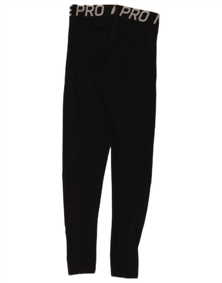 Nike Ženske Dri Fit Graphic Leggings UK 14 srednje crne