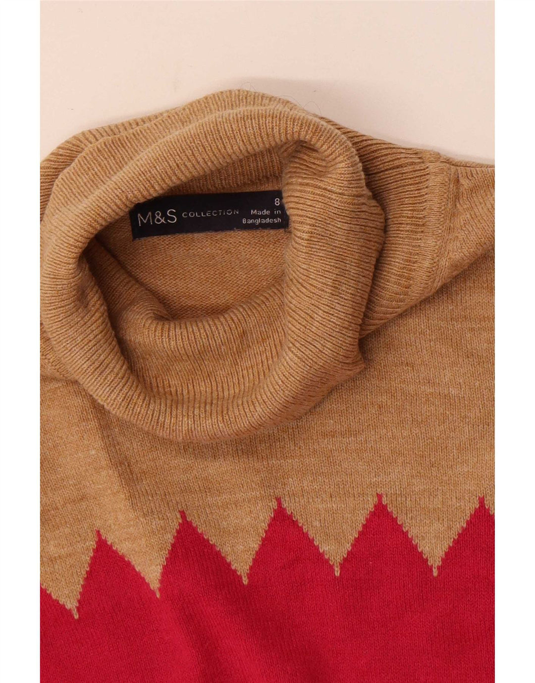 Marks & Spencer ženski pulover s rol izrezom UK 8 Mali, višebojni