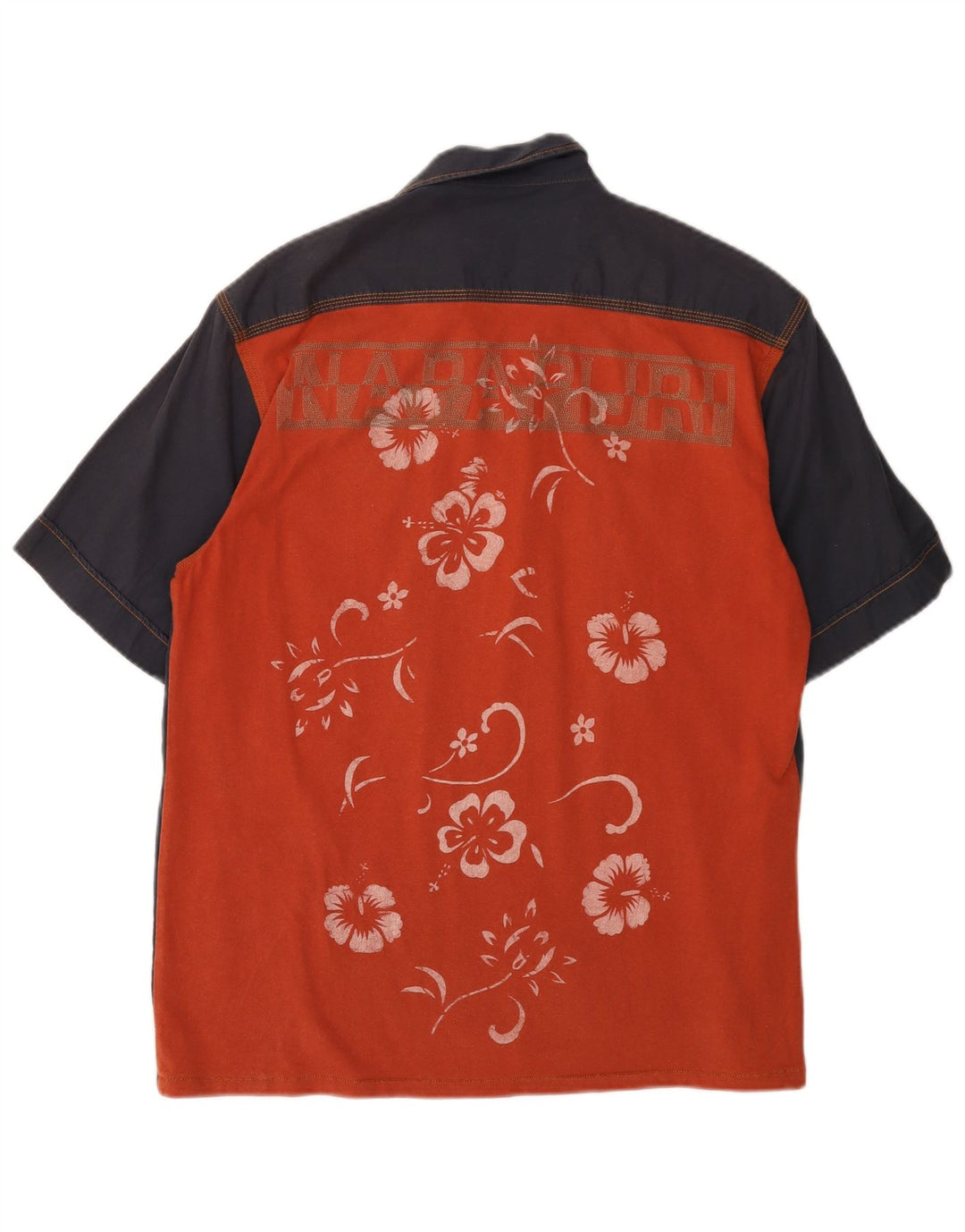 NAPAPIJRI muška grafička košulja kratkih rukava srednje tamnoplave cvjetne boje