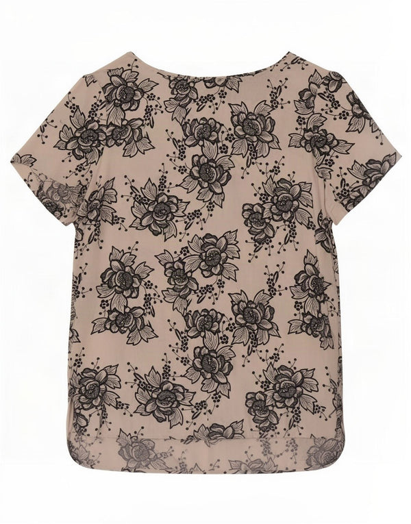 Top ženske bluze Marks & Spencer UK 14 Large Off White Floral Viskoza
