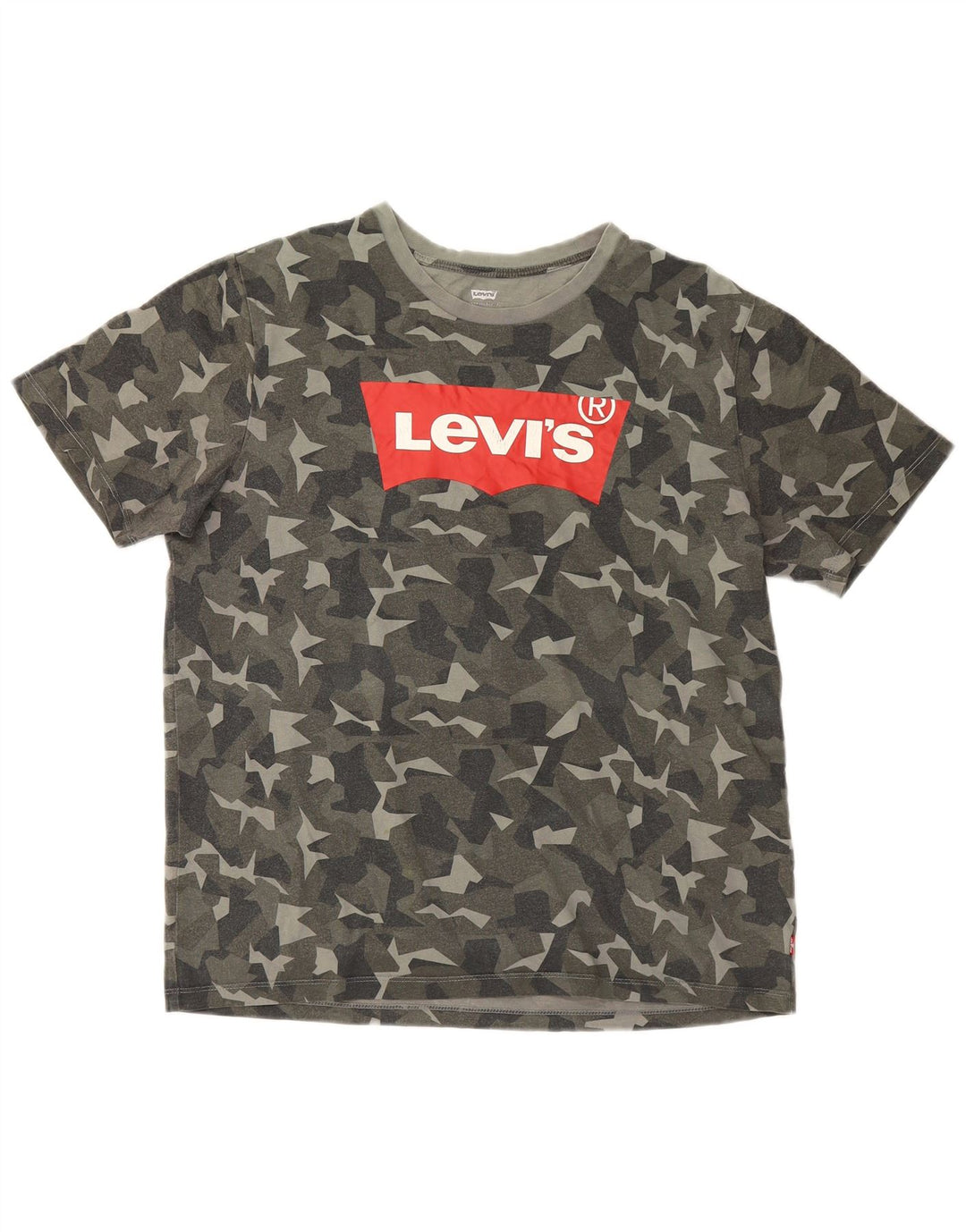 Levi's muška majica kratkih rukava s grafičkim motivima, veliki višebojni kamuflažni pamuk