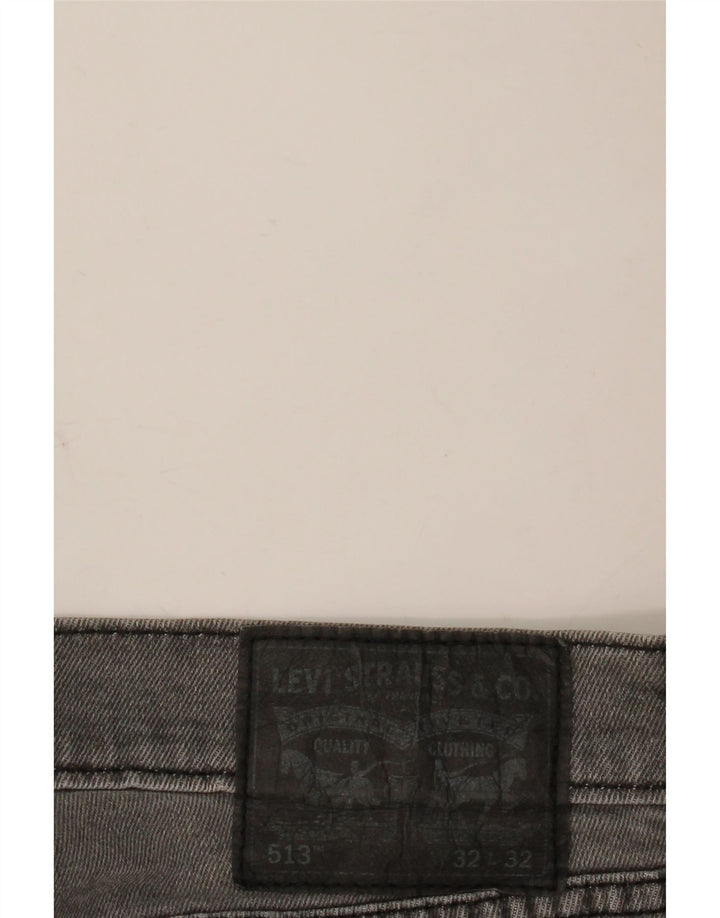 Levi's muške 513 uske ravne traperice W32 L28 sive