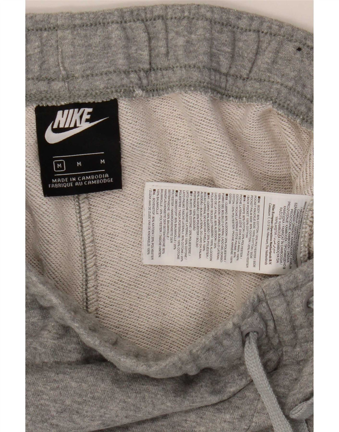 Nike muške trenirke Hlače Joggers srednje sivi flekasti pamuk