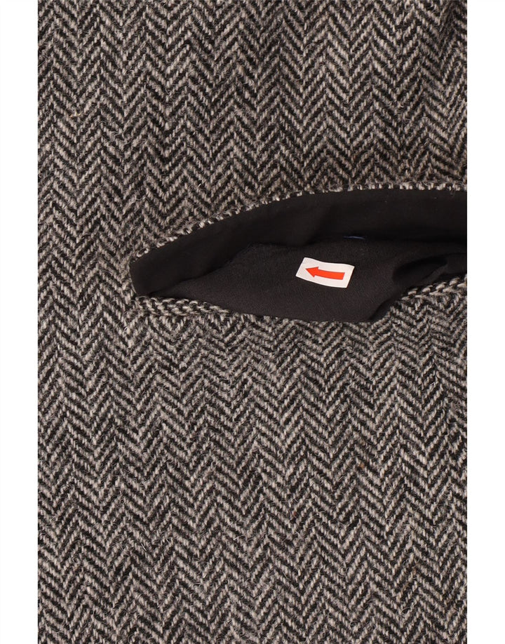 HARRIS TWEED Muška jakna jakna UK 40 Large Grey Herringbone Classic