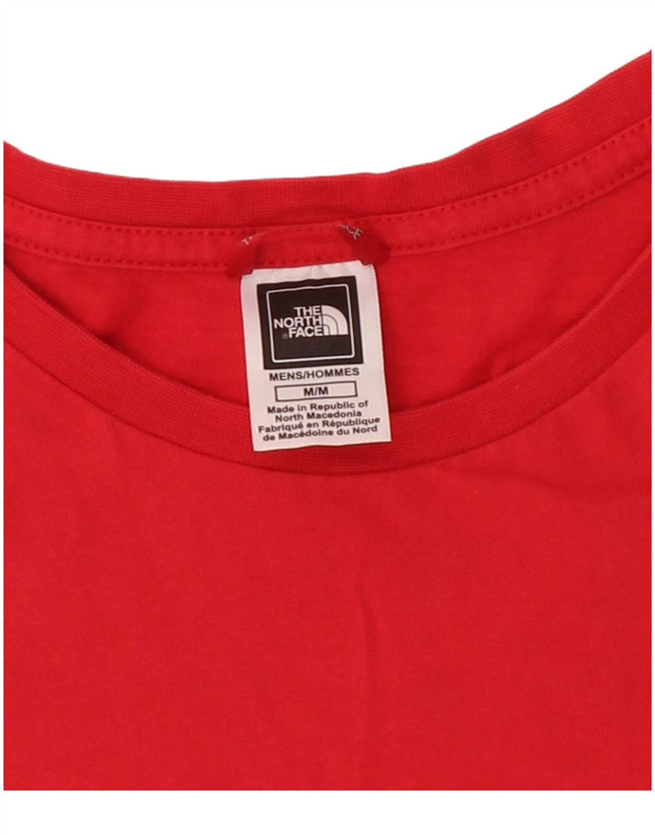 THE NORTH FACE Mens Graphic T-Shirt Top Medium Red